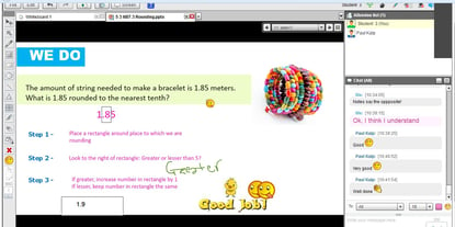 Image: FEV Virtual Tutoring Math Session